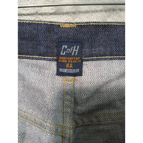 Citizens of Humanity Jeans 40x28 Blue Denim Perfect Relaxed Straight Dark Wash - Picture 7 of 12